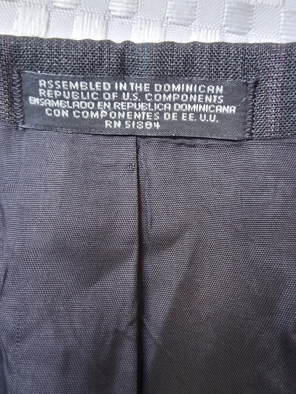 Town Craft VTG Classic Men's Charcoal Pinstripe Suit set Size 46R